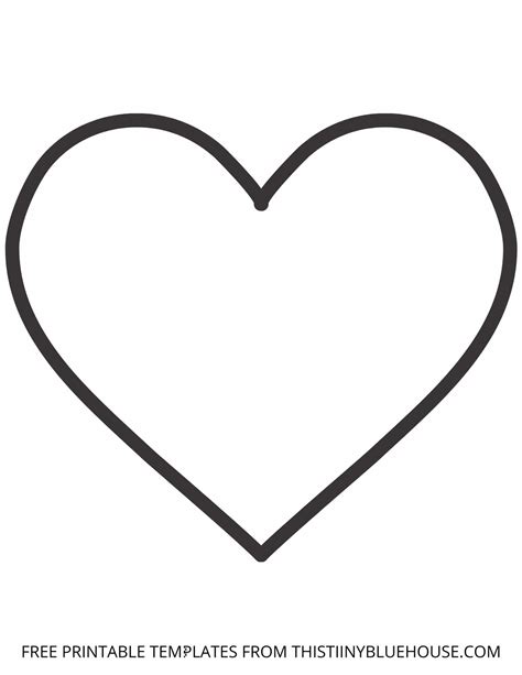 printable image of a heart.